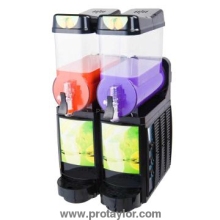 Plastic colourful panel Granita slush freezer(with double bowls)