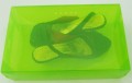 Colorful printing simple type frosted plastic clear shoe box
