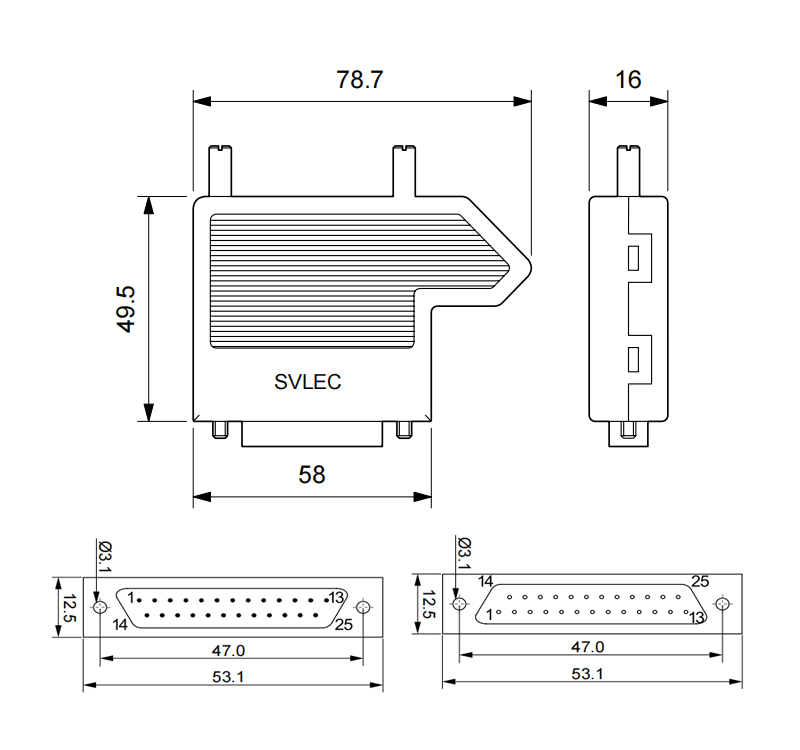 Db 25 Pin Connector