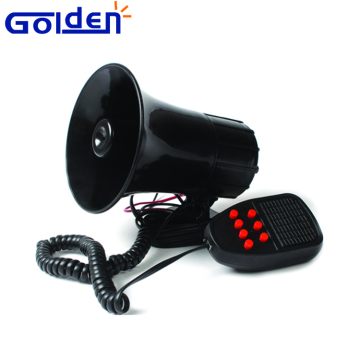 Universal motorcycle Auto Van Vehicle Alarm Warning Siren Horn 12V DC Black vehicle warning horns