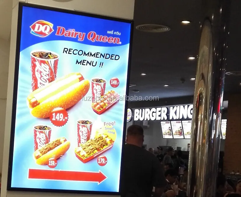 LED Movie Poster Advertisement Light Box Snap Frame Display Lamp