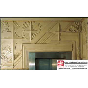 Estilo casa Metope escultura