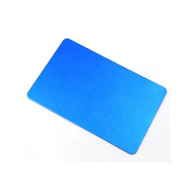 Factory Price Small Custom Anodized Aluminum Business Card blank