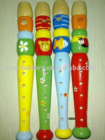 Lovely Wooden Flute,Colorful Wooden Flute Toy,TM0222