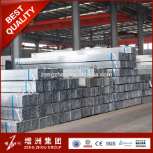 2016 galvanized hollow pipe/galvanized square tube / galvanized rectangular tube