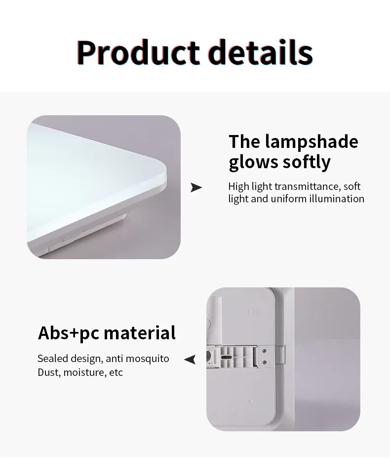 Smart RGBW Dimmable Ceiling Light with Remote Control Features