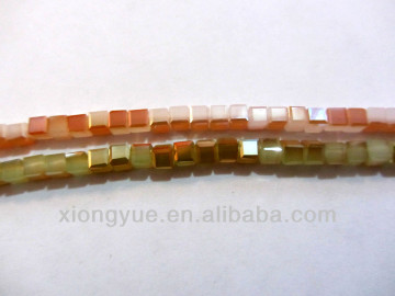 wholesale Crystal Glass cube Bead For Jewwelry DIY
