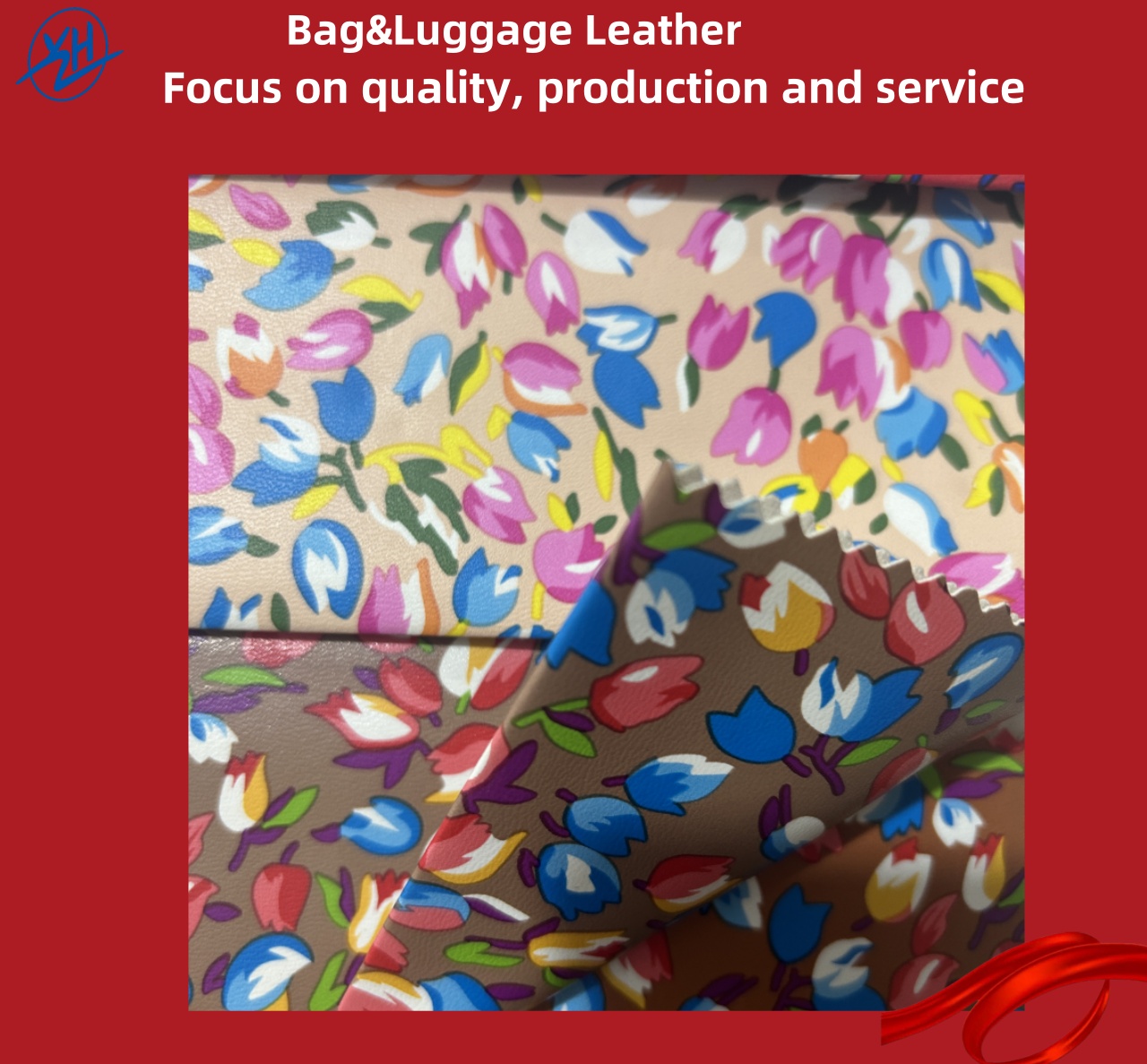 Прочная кожа из ПВХ для модных сумок