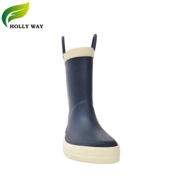 Printed Waterproof Rain Boots with Collar for Boys