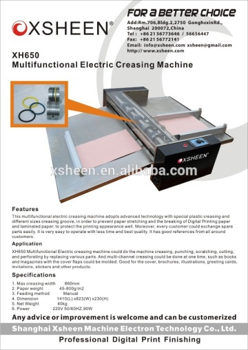 creasing machine ,electric creasing machine,paper creasing and cutting machine