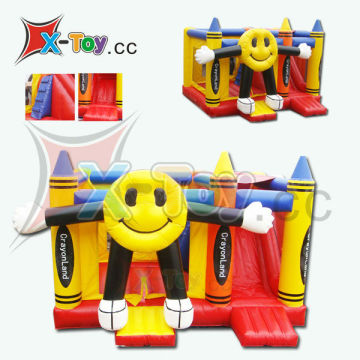 The smiley face inflatable jumping castle,inflatable bouncer castle(CH-IC3002 )