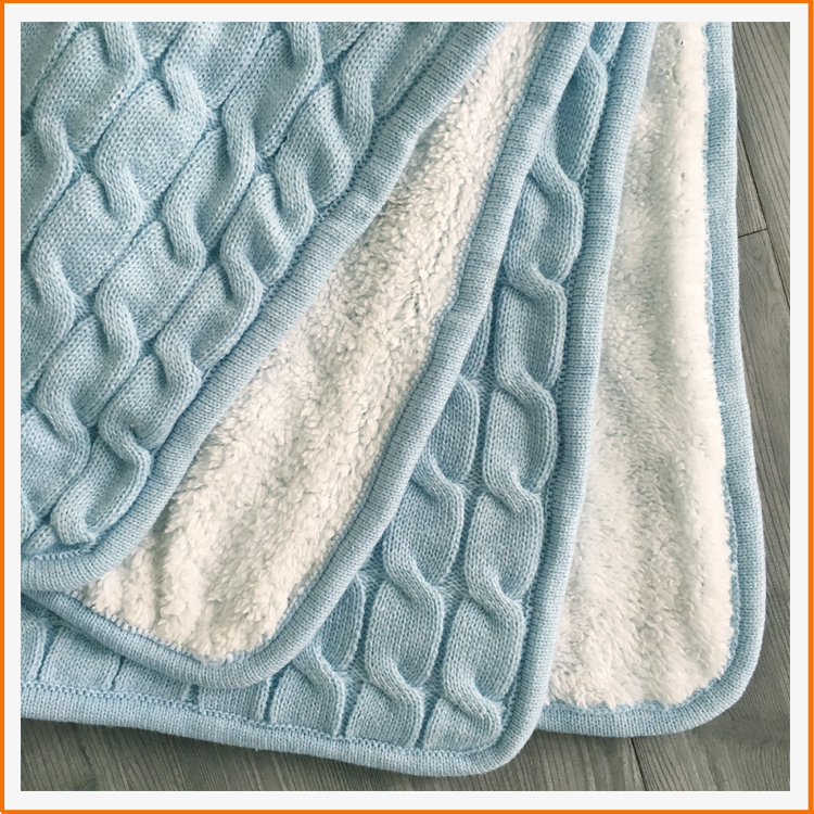 Double layer mink blanket Positive and negative contrast