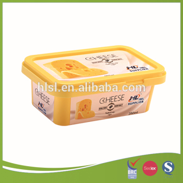 disposable custom IML plastic cream cheese spread container