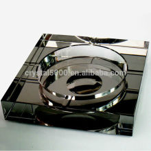 3D logo crystal ashtray black crystal ashtray