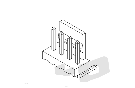 2,50 mm Pitch 90 ° Wafer Connector Series AW2503R-XP