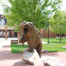 hot sale garden decor outdoor bronze bear sculptures