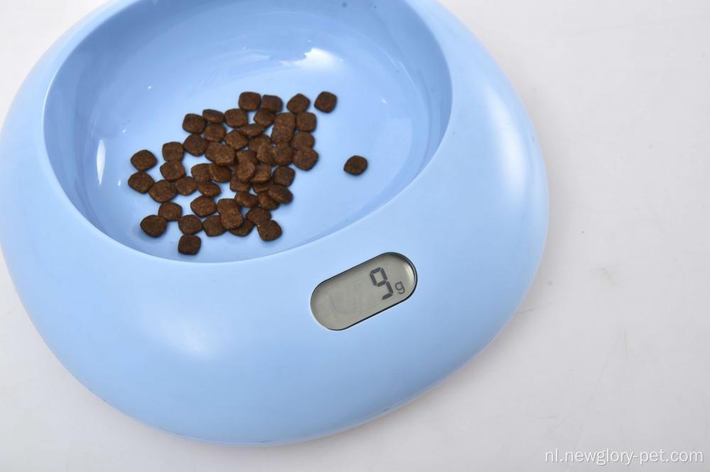 Elektronisch voedselgewicht Cat Dog Weegt Pet Bowl