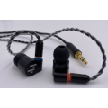 Hybride in-ear hifi-koptelefoon met afneembare kabel
