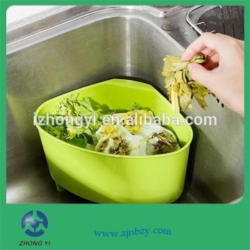 Colorful Kitchen PP Plastic Sink Waste Basket