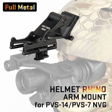 Tactical Aluminum Alloy Helmet Adapter for PVS-7/PVS-14 Full Metal NVG Mount