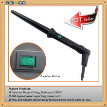 2015 best dongguan design Hair Wands Hair Curling Wand - Black ceramic hair curling wand