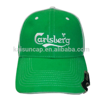 baseball cap with beer bottle opener hat