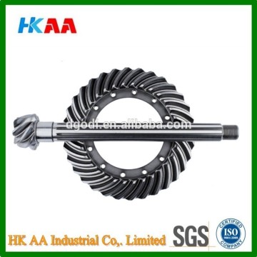 Custom high precision stainless steel heavy duty ring and pinion gears, auto ring and pinion gears