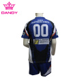 Camisa de rugby de sublimação personalizada