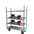 Movable adjustable flower trolley