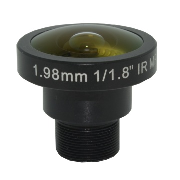 2024 1.98mm 12Mega Wide Angle Fisheye Lens - 1/1.8'' Large Image Circle