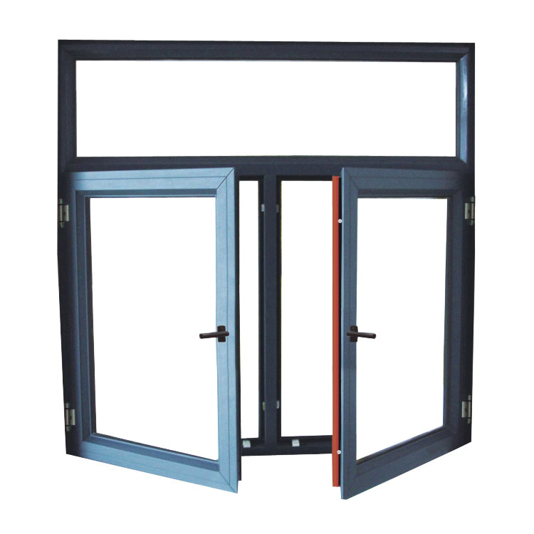 European residential high quality german hope fittings swing opening standard size of glass tempered glass window