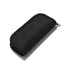 Custom Blank Polyester Durable Padded Zipper Knife Case Pouch with Fleece Lining