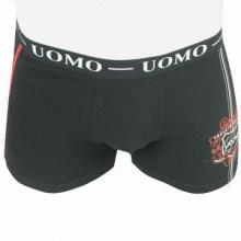 Men's boxer briefs, 95% cotton and 5% spandex, elastic waistband with UOMO logo/exquisite printing