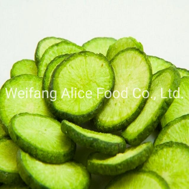 Health Snacks Food Vacuum Fried Vegetables Vf Green Radish Chip