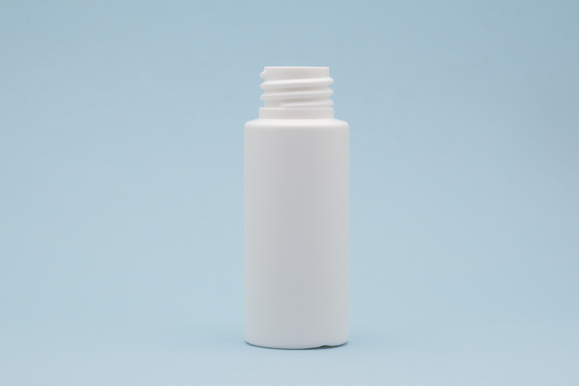زجاجة HDPE ذات أسطوانة بيضاء سعة 1 أونصة/30 مل مع رقبة 20/410 1 OZ/30ML White Cylinder HDPE Bottle With 20/410 Neck