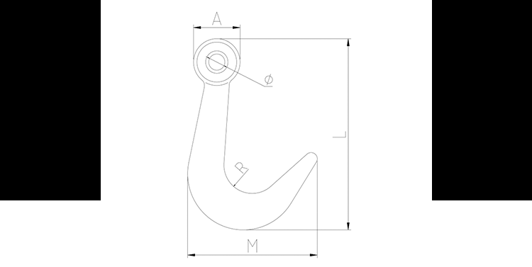 Alloy steel Eye foundry Hook /Large Opening Hook Wholesale