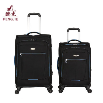 Nylon Polyester Fabric Luggage Black Fabric Luggage