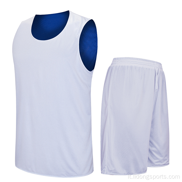 Blank Ultimo design delle maglie da basket personalizzate reversibili