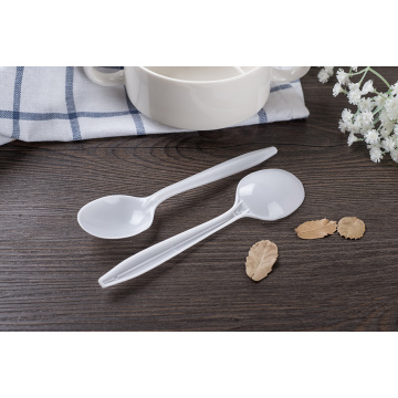 Disposable plastic spoon for takeaway