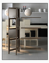 Modern-Style Wooden Bookcase Wall Units