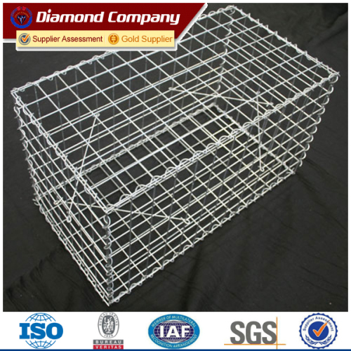 2*1*1m/50*100mm PVC Galvanized Welded Gabion box For Construction