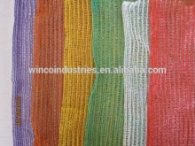 Wholesale 30-100CM fruit/vegetable raschel pp mesh bag, mesh shopping bag