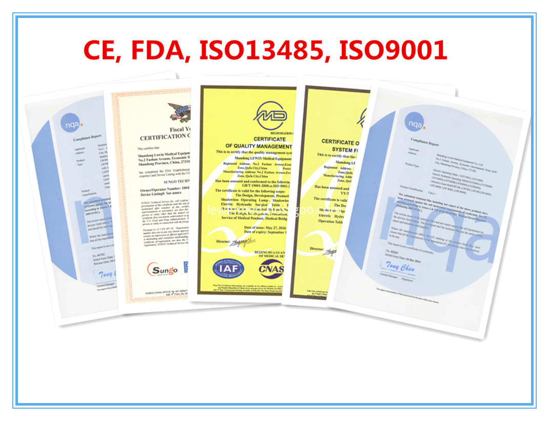CE, FDA, SGS