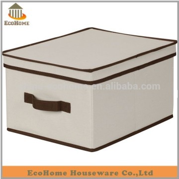 beige color canvas storage boxes