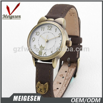 hello kitty watch brass vintage color popular girl wrist watch