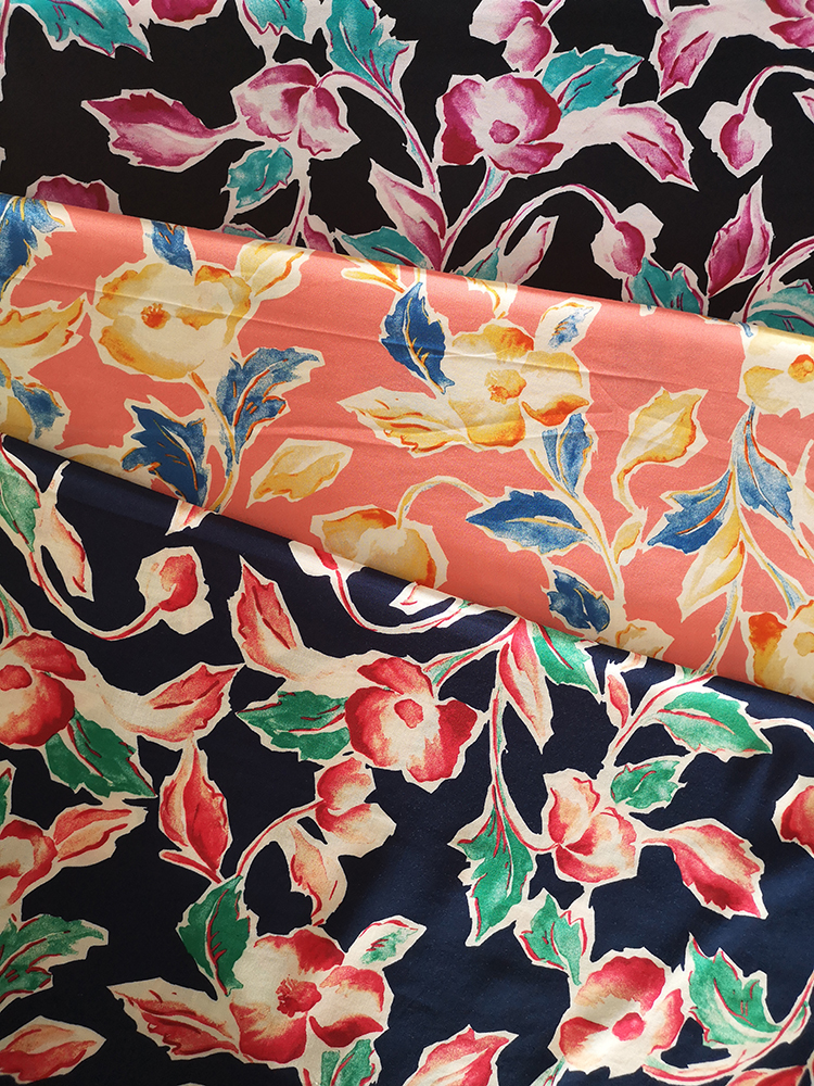 Hand-draw Rayon Challis 32S Printing Fabric