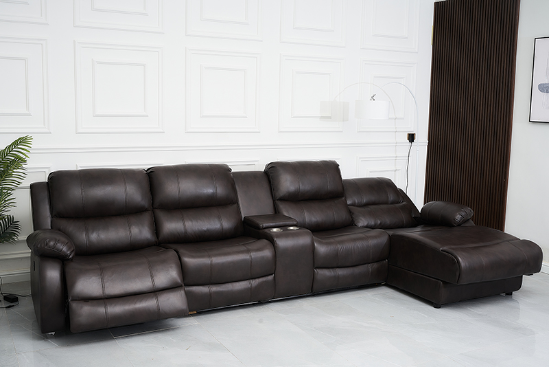 Electric L Shape Recliner Sofa Set