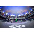 Fiba 3x3 Camina de baloncesto entrelazado