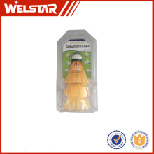 High Quality Colorful Foamed Plastic Head Nylon Badminton Shuttlecock