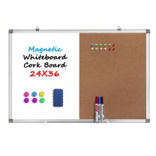Combination Dry Erase White board Bulletin Cork Board